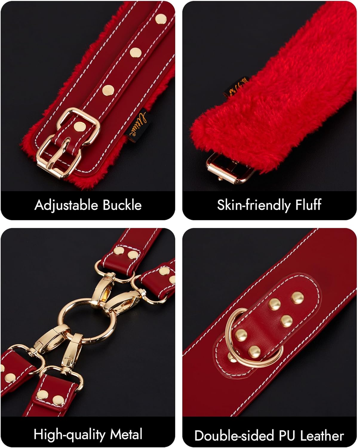 Lori™ - Läder Bondage Set med Bälten & Handbojor