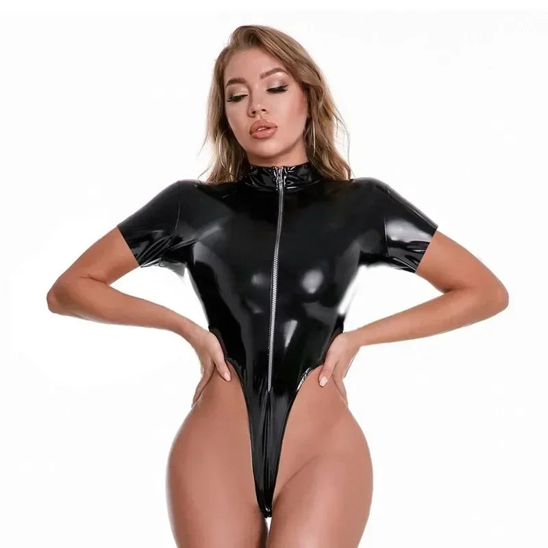 Gisa™ - Latex Zipper Bodysuit