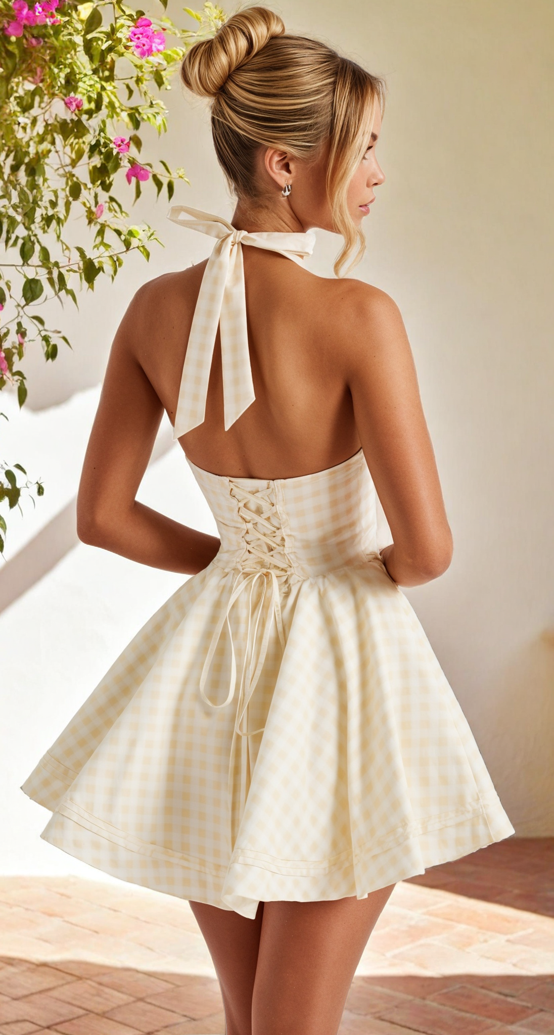 Aurora™ - Solkysst romantik i gul gingham