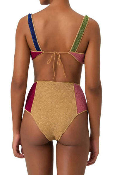 Wally™ - Colorful Metallic Bikini Set