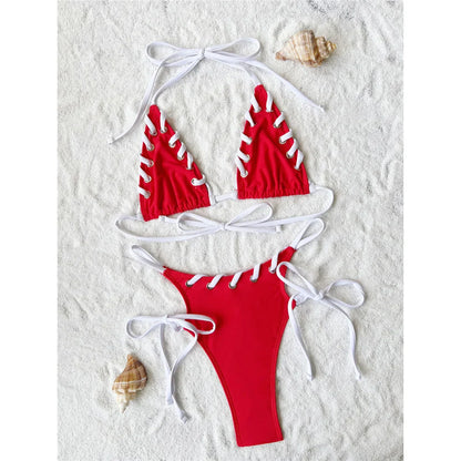 Vala™ - Crimson Ripple Bikini