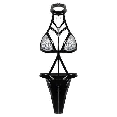 Alis™ - Sensuell Läder-Teddy – Där Elegans Möter Frestelse