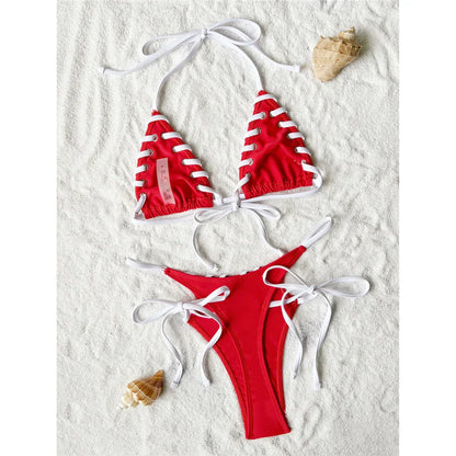 Vala™ - Crimson Ripple Bikini