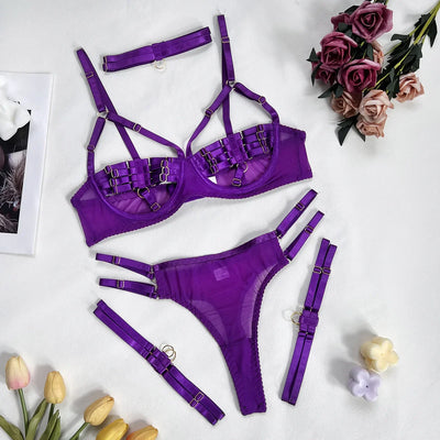 Maira™ - Velvet Allure Underklädesset i Sammet & Satin
