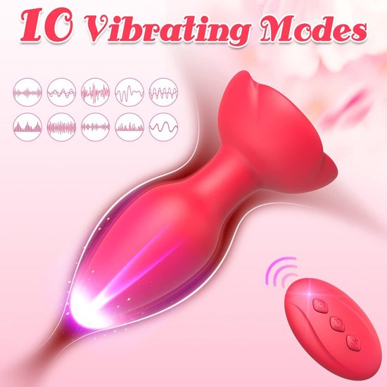 Roos™ | Rose Remote Control Vibrating Stimulator