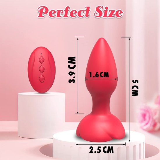 Roos™ | Rose Remote Control Vibrating Stimulator