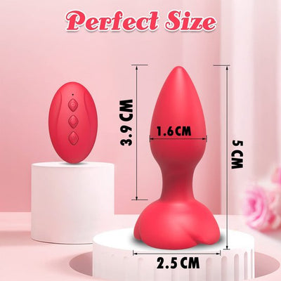 Roos™ | Rose Remote Control Vibrating Stimulator